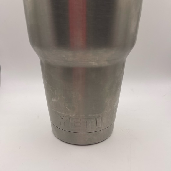 Yeti Rambler Large 30oz Stainless Steel Coffee Cup Big Clear Lid Angler Hunter - Picture 2 of 5